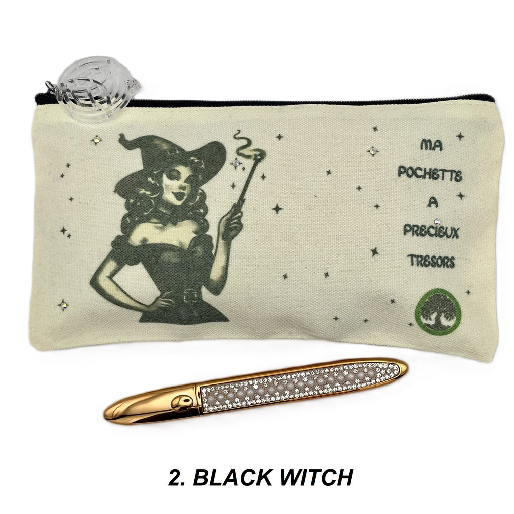 Trousse Pochette en toile imprimée