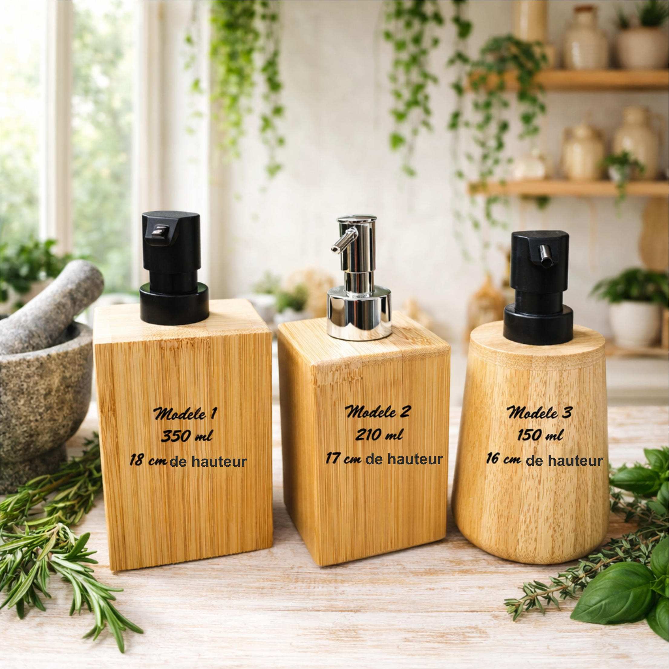 Distributeur Liquide cubique avec poussoir Argenté