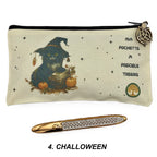 Trousse Pochette en toile imprimée