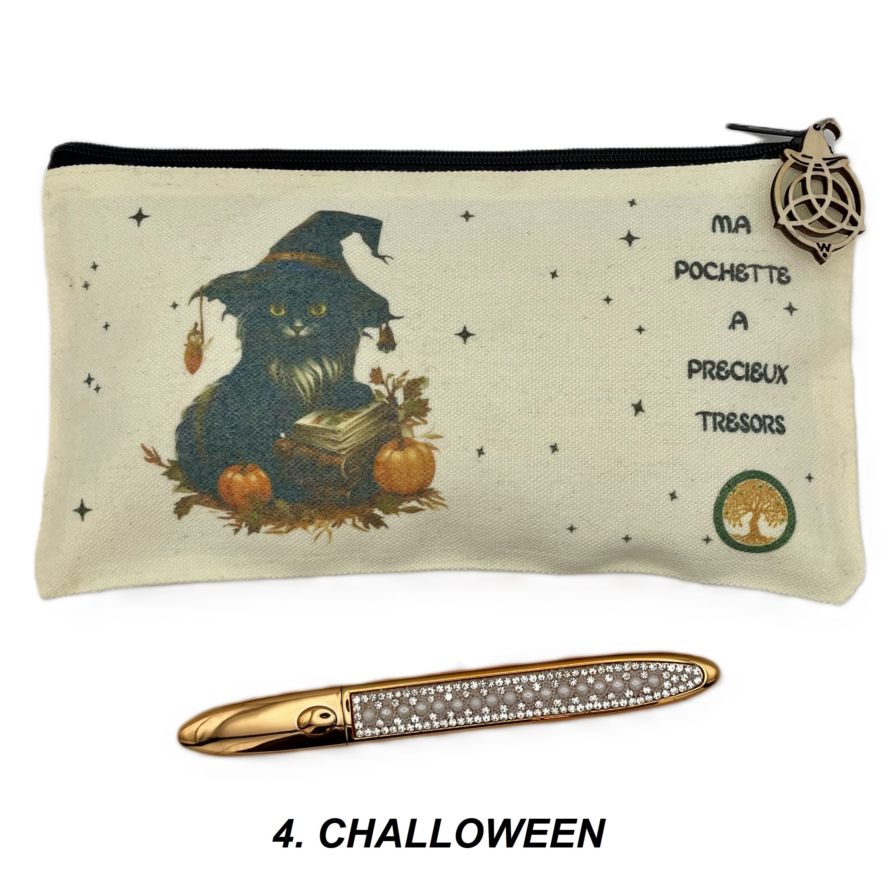 Trousse Pochette en toile imprimée