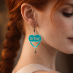 Boucles d'oreilles  St Trop, forme cœur