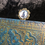 Marque-page Victorien couleur Bronze & Cabochon Verre style Whimsigoth