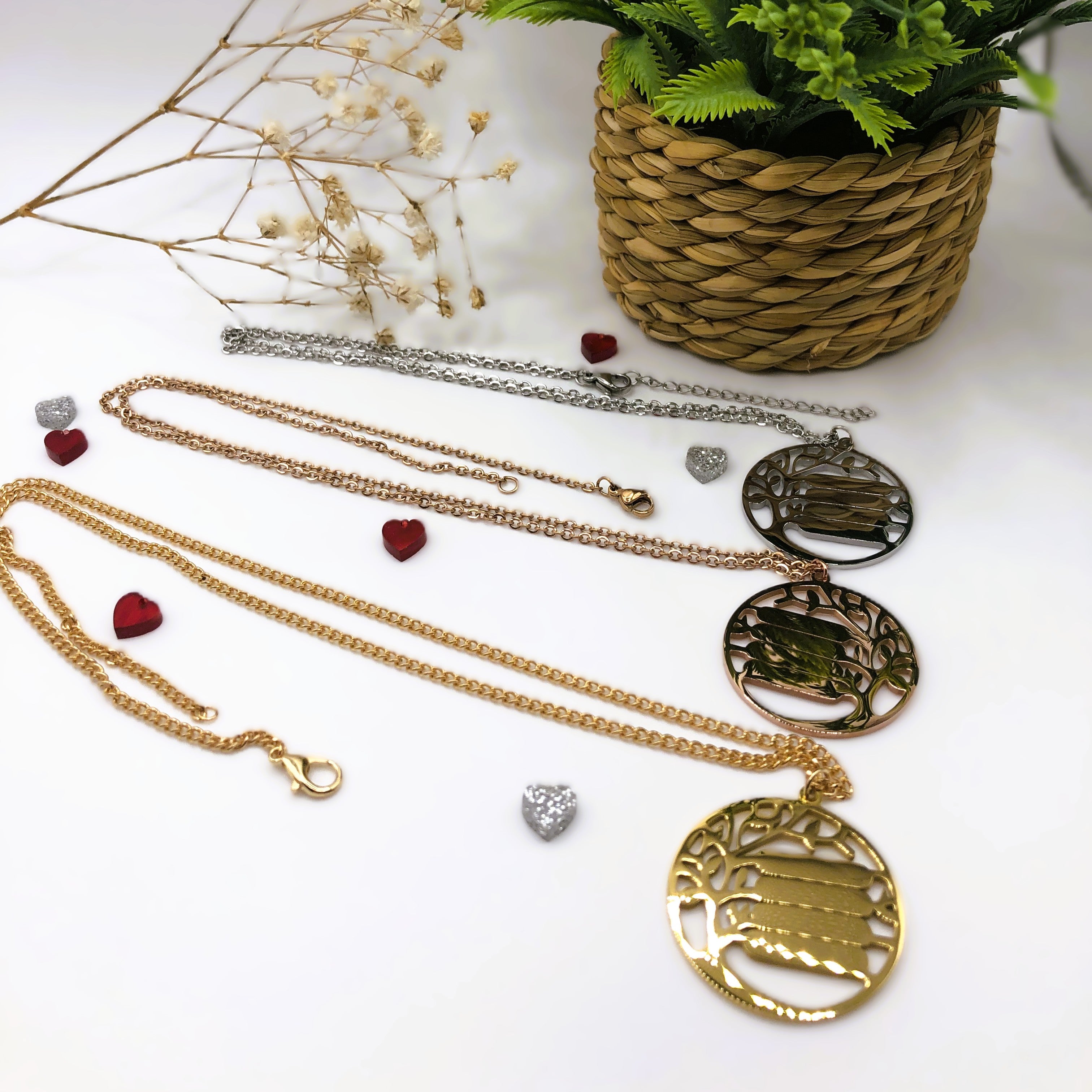 Pendentif Arbre de Vie gravé, à personnaliser