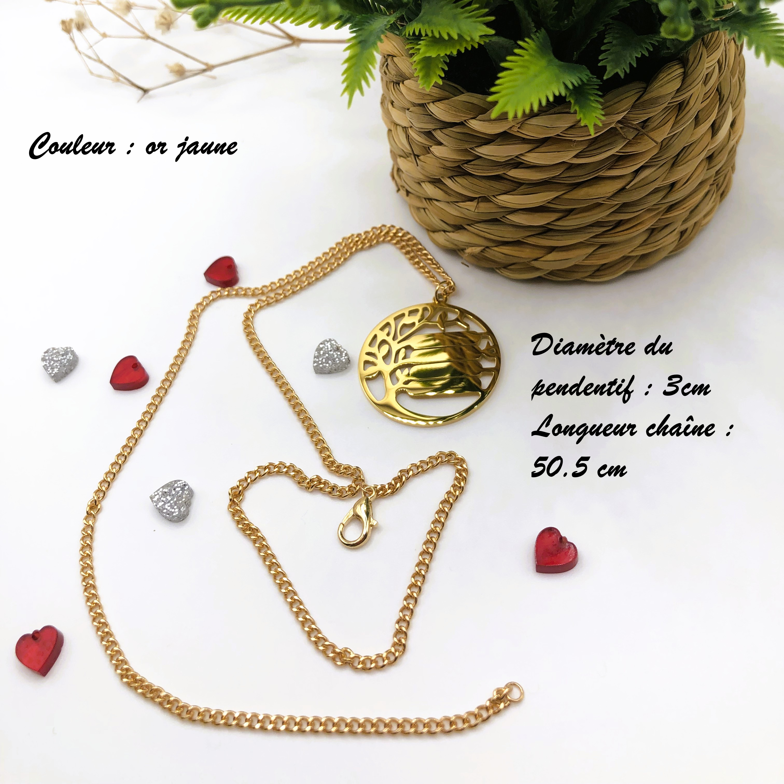 Pendentif Arbre de Vie gravé, à personnaliser