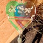 Boucles d'oreilles  St Trop, forme cœur