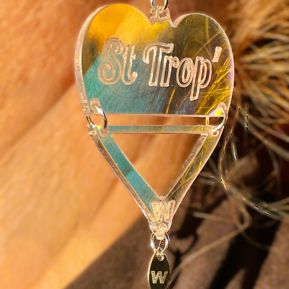 Boucles d'oreilles  St Trop, forme cœur