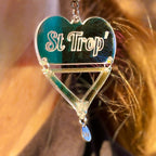 Boucles d'oreilles  St Trop, forme cœur