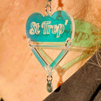 Boucles d'oreilles  St Trop, forme cœur