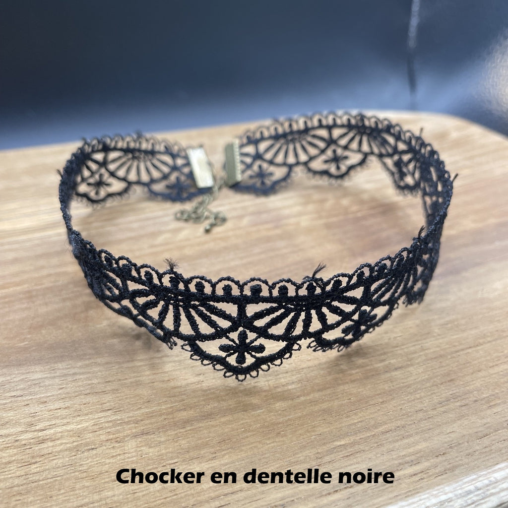 Collier Victorien Dentelle Noire