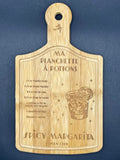 Petite planche en bambou gravée, personnalisée cocktail