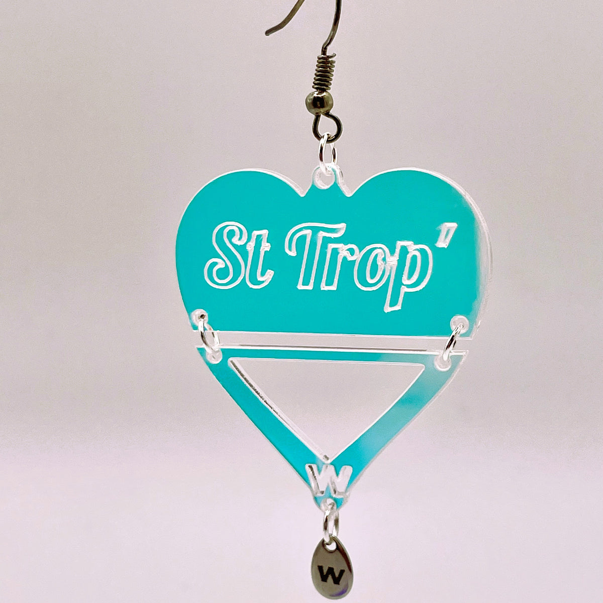 Boucles d'oreilles  St Trop, forme cœur