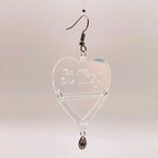 Boucles d'oreilles  St Trop, forme cœur