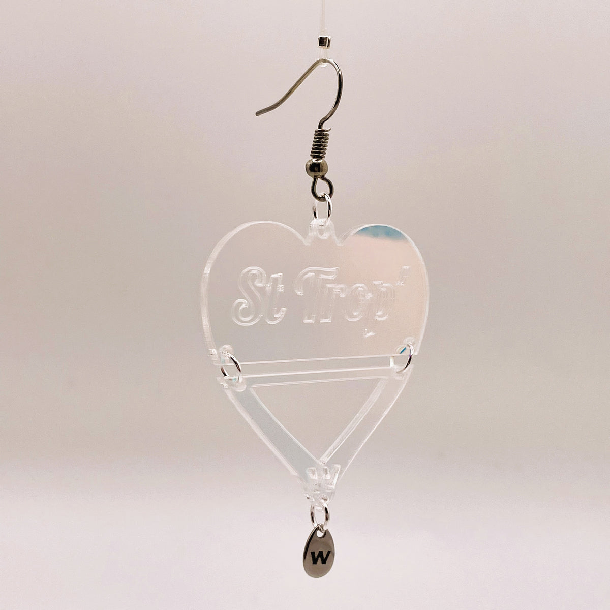 Boucles d'oreilles  St Trop, forme cœur