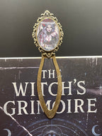 Marque-page Victorien couleur Bronze & Cabochon Verre style Whimsigoth