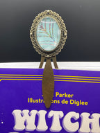 Marque-page Victorien couleur Bronze & Cabochon Verre style Whimsigoth