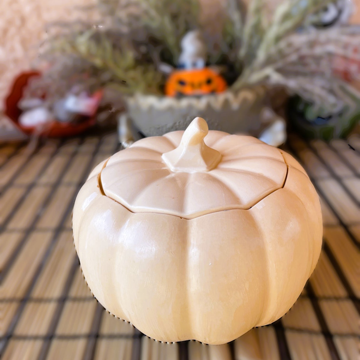 🕯️Invoquez la magie de l'automne dans votre rituel quotidien : Bougie Citrouille Grand Format