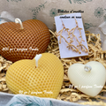 🕯️Coffret Cadeau Artisanal « Coeur de Provence » – 3 Bougies & Boucles d'Oreilles