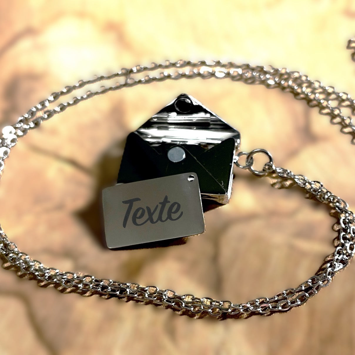 collier et pendentif message secret