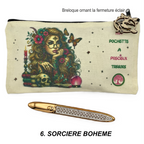 Trousse Pochette en toile imprimée