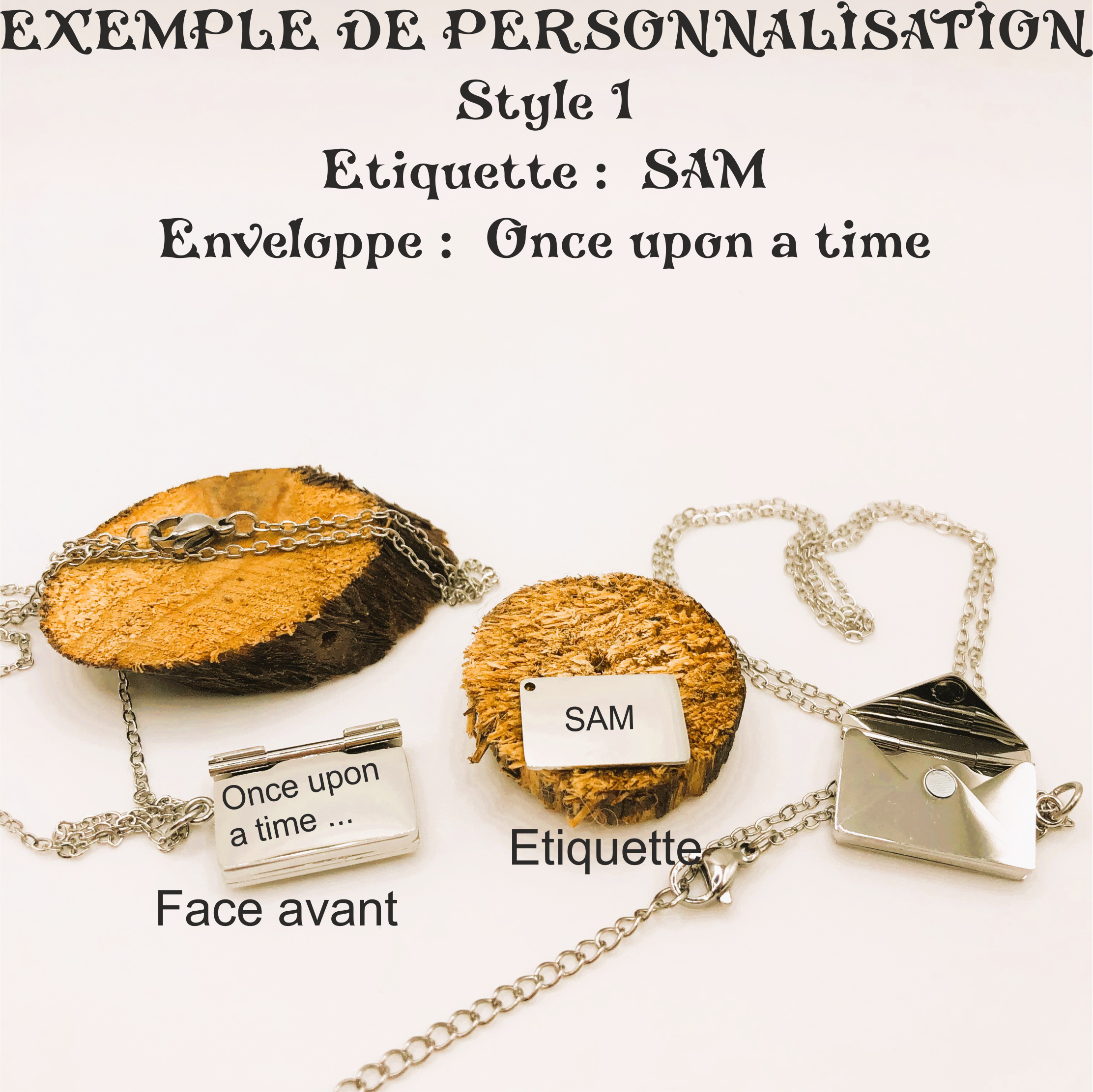 collier et pendentif message secret