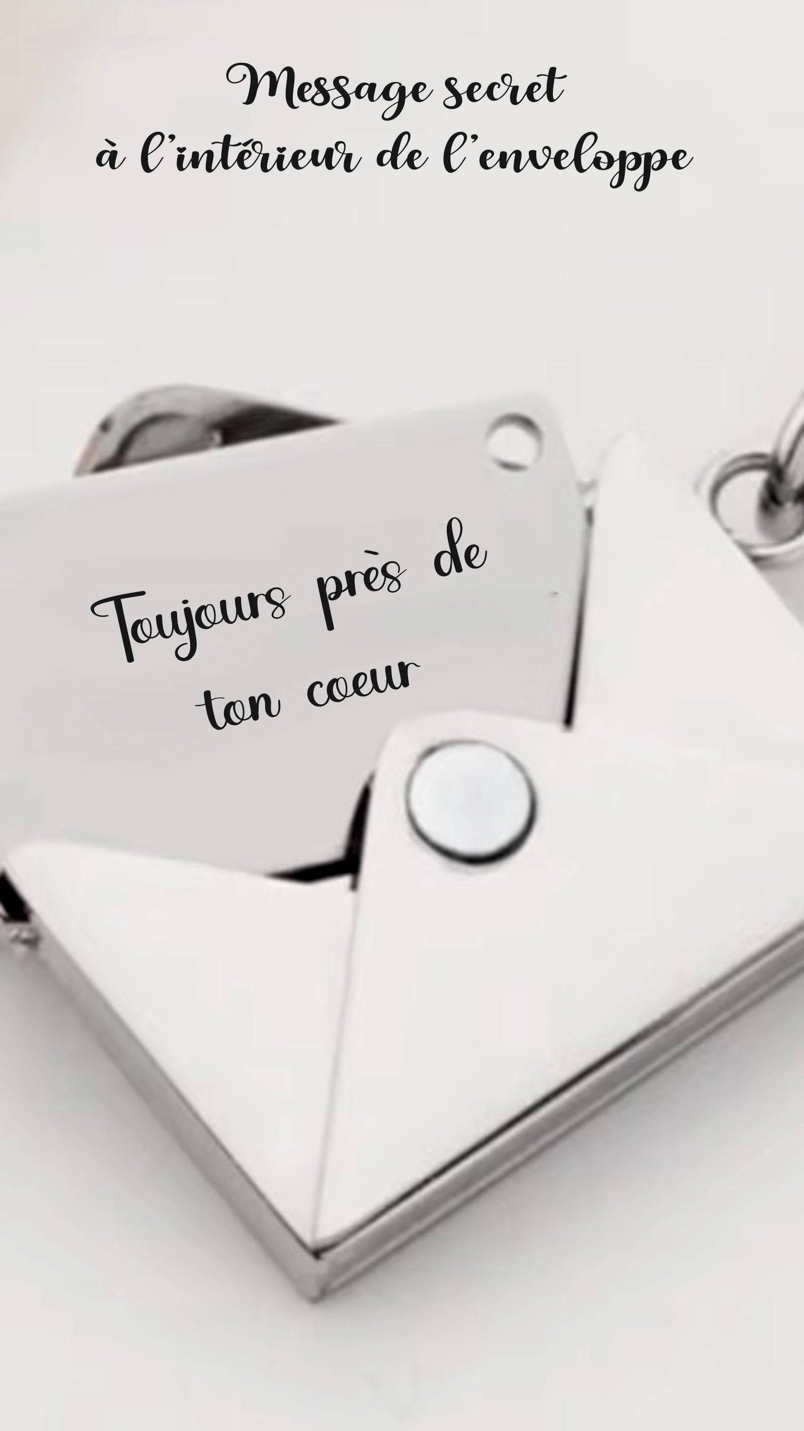 collier et pendentif message secret
