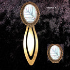 Marque-page Victorien couleur Bronze & Cabochon Verre style Whimsigoth
