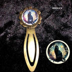 Marque-page Victorien couleur Bronze & Cabochon Verre style Whimsigoth