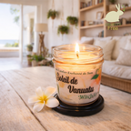 🕯️Bougie Marbrée Soleil de Vanuatu / avec couvercle