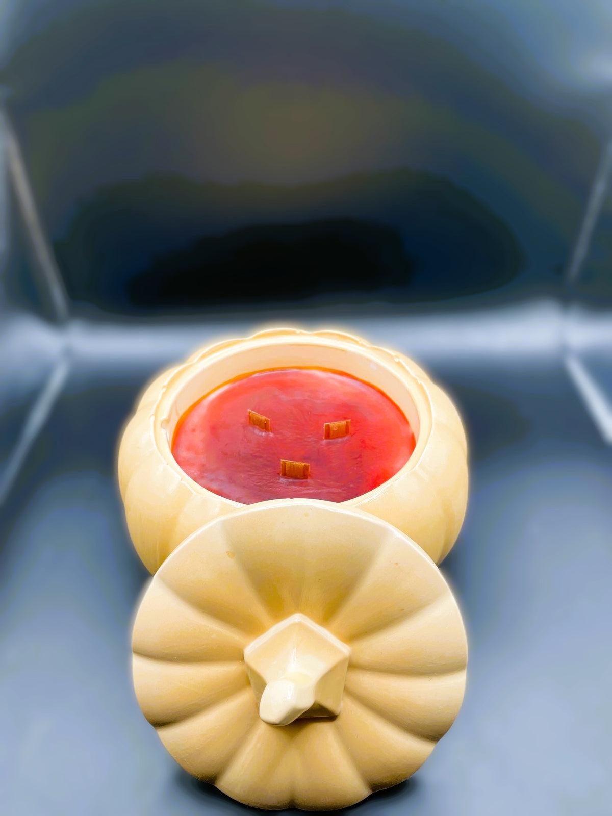 🕯️Invoquez la magie de l'automne dans votre rituel quotidien : Bougie Citrouille Grand Format