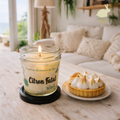 🕯️Bougie Marbrée Citron Fatal / avec couvercle