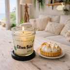 🕯️Bougie Marbrée Citron Fatal / avec couvercle