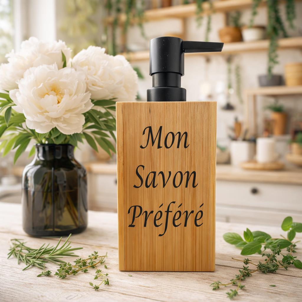 Distributeur Liquide cubique poussoir Noir