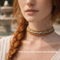 Collier / Chocker Cuir Tressé