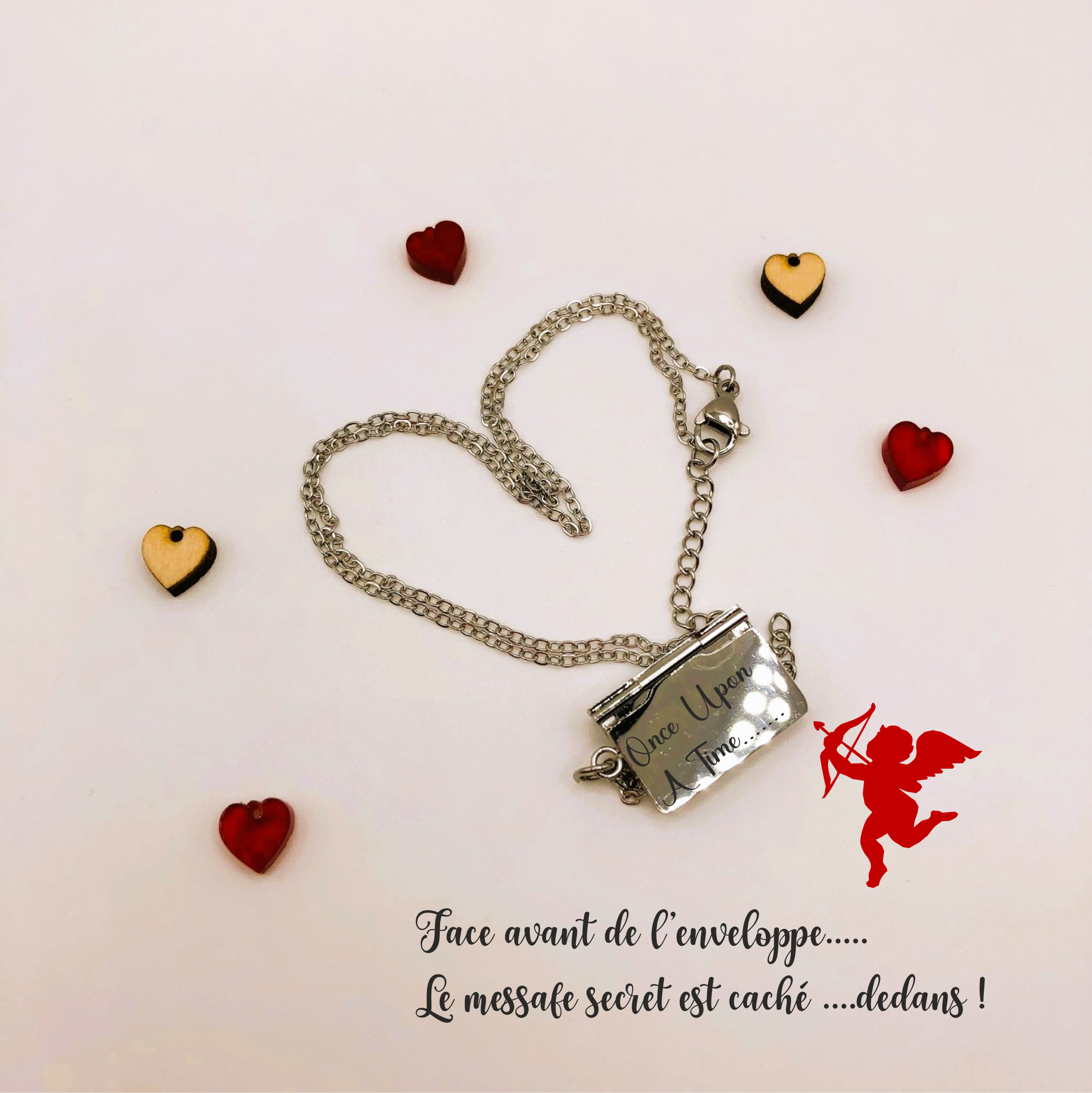 collier et pendentif message secret