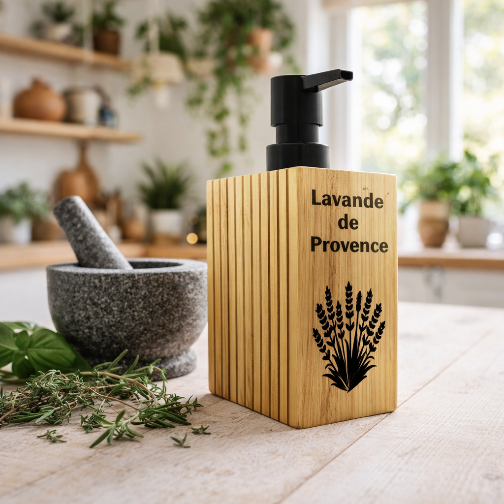 Distributeur Liquide cubique poussoir Noir