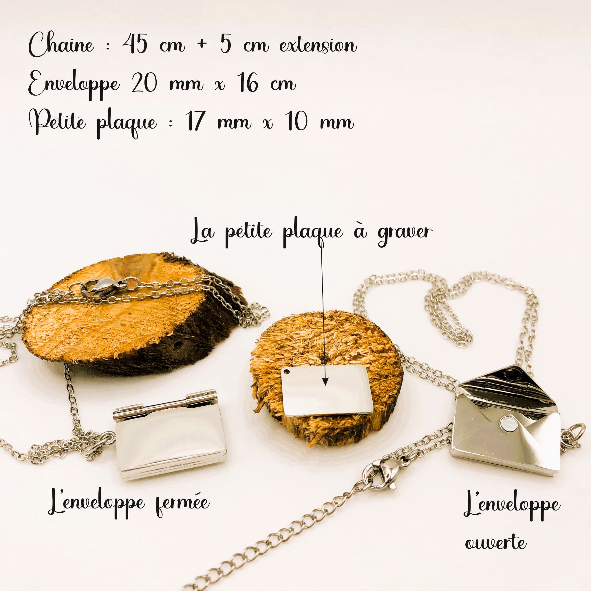 collier et pendentif message secret