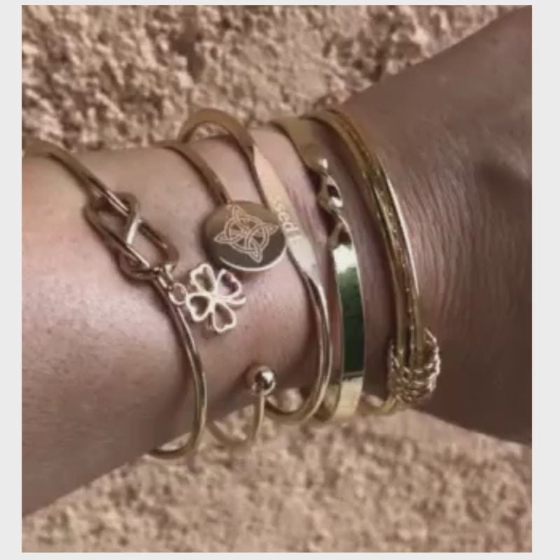 Bracelets couleur dorée style Wiccan, bohème