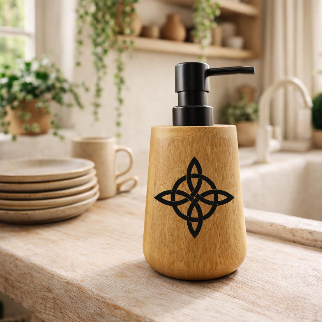 Distributeur Liquide Cylindrique avec poussoir noir