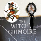 Marque-page Victorien couleur Noire & Cabochon Verre style Whimsigoth
