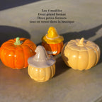 🕯️Invoquez la magie de l'automne dans votre rituel quotidien : Bougie Citrouille Grand Format