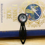 Marque-page Victorien couleur Noire & Cabochon Verre style Whimsigoth